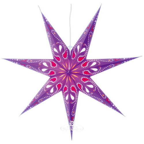 Светильник звезда из бумаги Starlight 70 см фиолетовая Star Trading