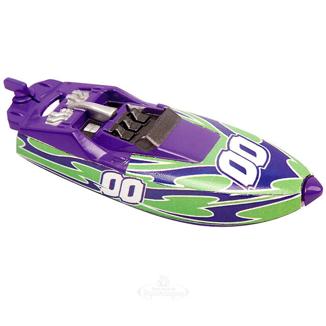 Роболодка Micro boats 7.5 см фиолетовый с зеленым ZURU (Зуру)