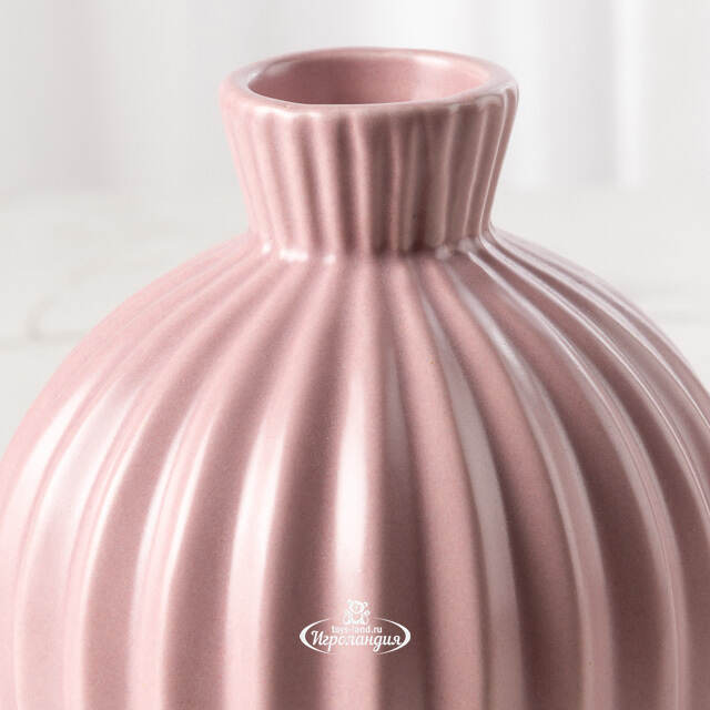 Керамическая ваза Lockerbie 12 см розовая Koopman