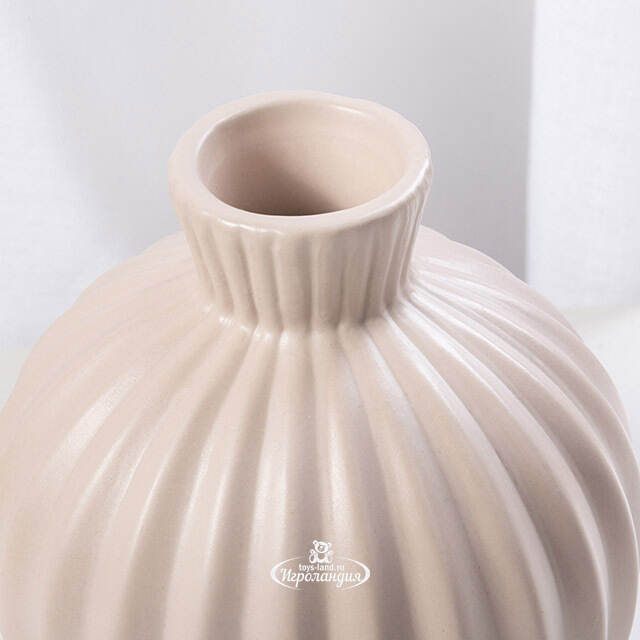 Керамическая ваза Lockerbie 12 см песочная Koopman