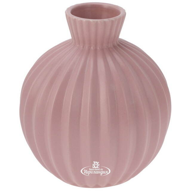 Керамическая ваза Lockerbie 12 см розовая Koopman