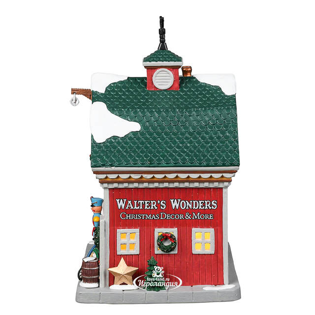 Магазин Рождественского декора Walters Wonders 23*20 см, подсветка Lemax