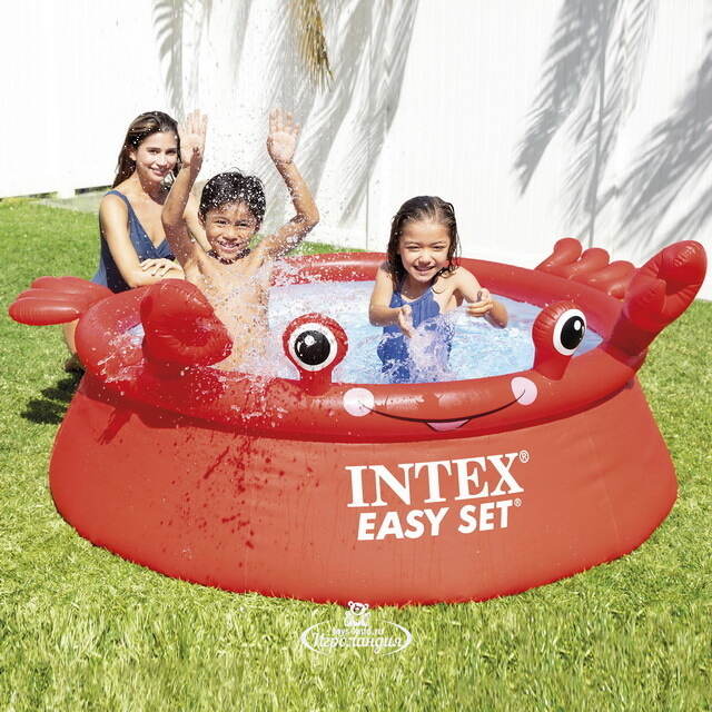 Надувной бассейн 26100 Intex Easy Set - Happy Crab 183*51 см INTEX