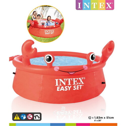 Надувной бассейн 26100 Intex Easy Set - Happy Crab 183*51 см INTEX