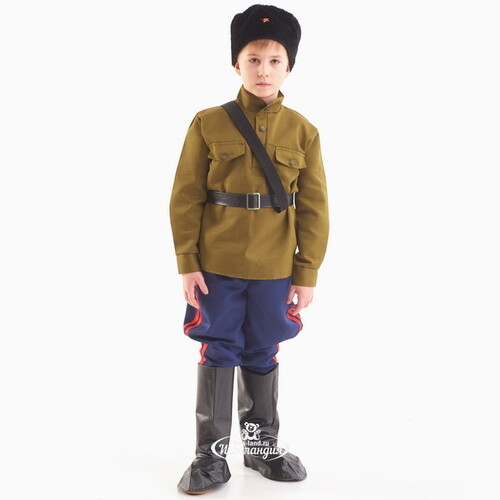 Карнавальный костюм Казак Военный, рост 122-134 см Бока С