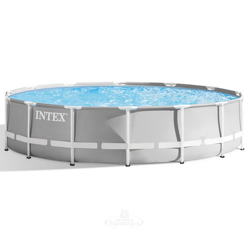 Каркасный бассейн 26720 Intex Prism Frame 427*107 см серый, фильтр-насос, аксессуары INTEX