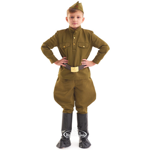 Детская военная форма Солдат в галифе люкс, рост 140-152 см Бока С