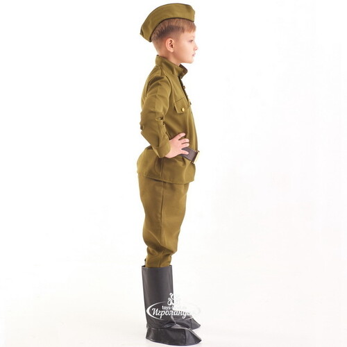 Детская военная форма Солдат в галифе люкс, рост 140-152 см Бока С