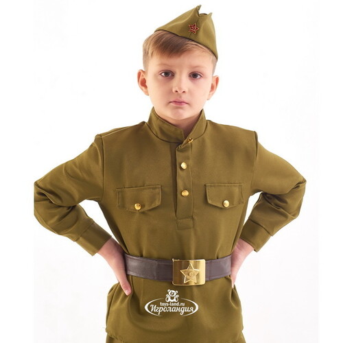 Детская военная форма Солдат люкс, рост 122-134 см Бока С