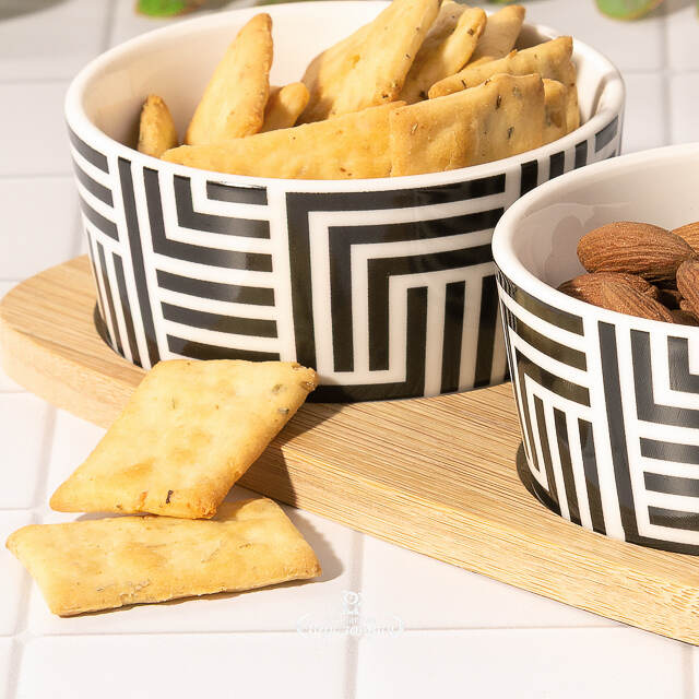 Набор для закусок Black and White 25*10 см, 3 предмета Koopman