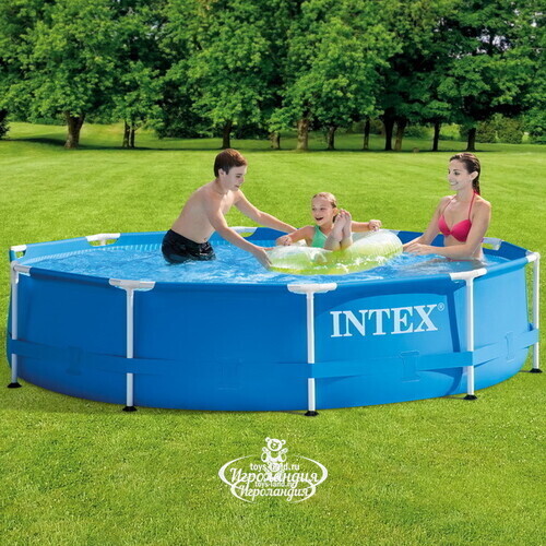 Каркасный бассейн 28202 Intex Metal Frame 305*76 см, картриджный фильтр INTEX