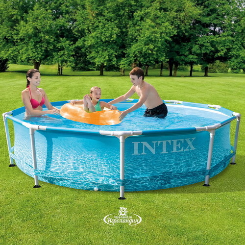 Каркасный бассейн 28208 Intex Metal Frame Beachside 305*76 см, фильтр-насос INTEX