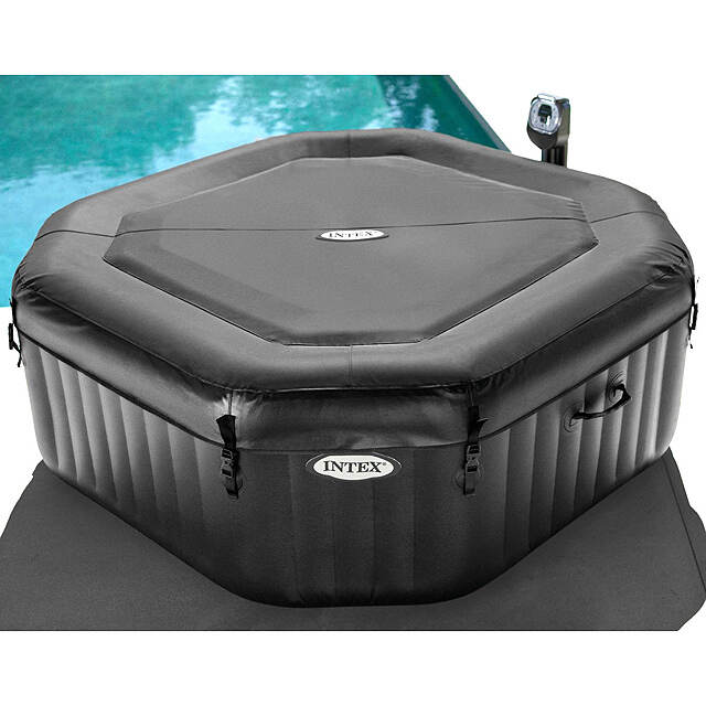 Надувной бассейн-джакузи, аэро и гидромассаж, хлоргенератор, 201*71 см INTEX (Интекс)