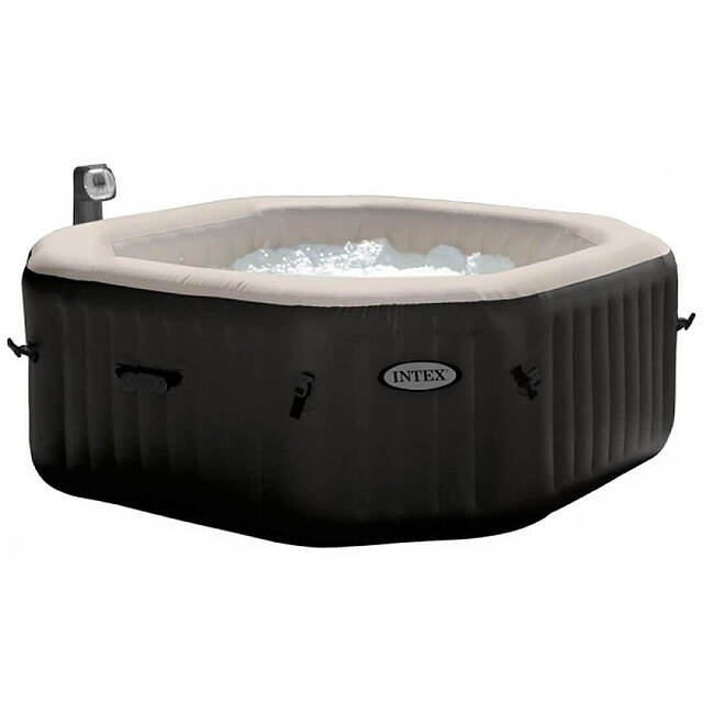Надувной бассейн-джакузи, аэро и гидромассаж, хлоргенератор, 201*71 см INTEX (Интекс)