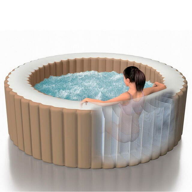 Надувной спа бассейн джакузи Intex 28426 PureSpa Bubble 196*71 см, аэромассаж INTEX