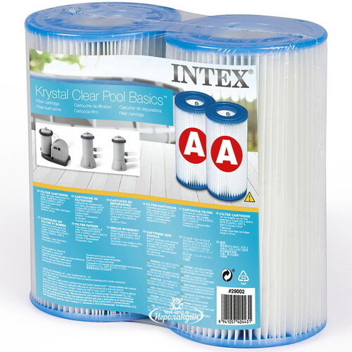 Картридж 29002 Intex для фильтр-насоса Intex, тип А, 2 шт INTEX
