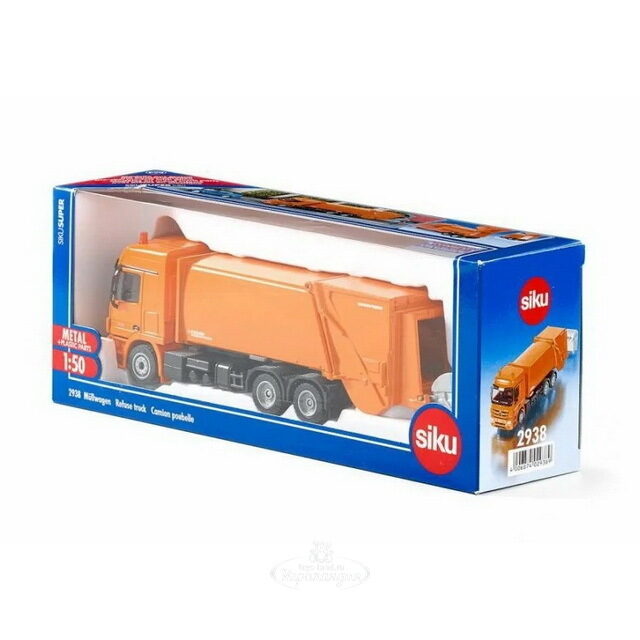 Модель мусоровоза Mercedes Actros 1:50, 21 см SIKU