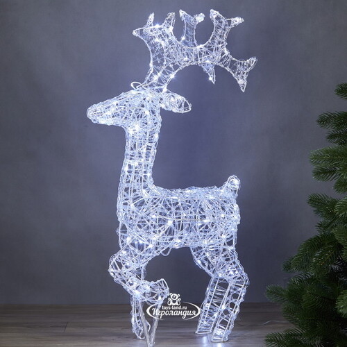 Светодиодный олень Нельсон 78 см, 120 холодных белых LED ламп, IP44 Winter Deco