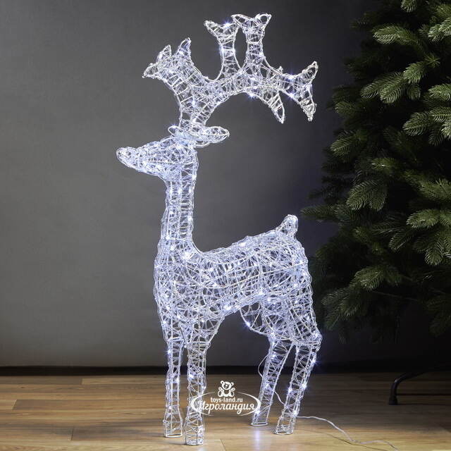 Светодиодный олень Парис 93 см, 120 холодных белых LED ламп, IP44 Winter Deco