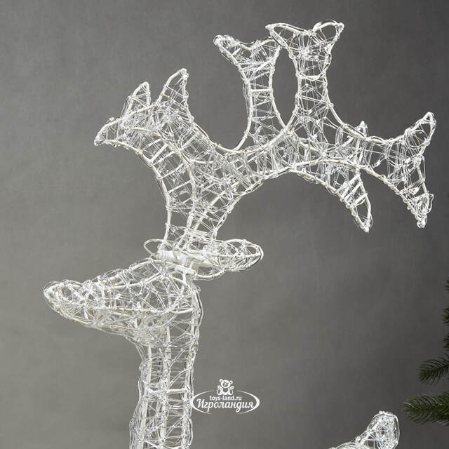 Светодиодный олень Парис 93 см, 120 холодных белых LED ламп, IP44 Winter Deco