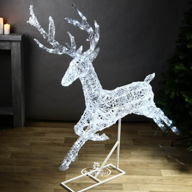 Светодиодный олень Зефир 155 см, 300 холодных белых LED ламп, IP44 Winter Deco