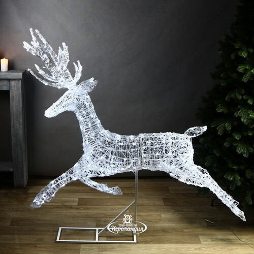 Светодиодный олень Зефир 155 см, 300 холодных белых LED ламп, IP44 Winter Deco