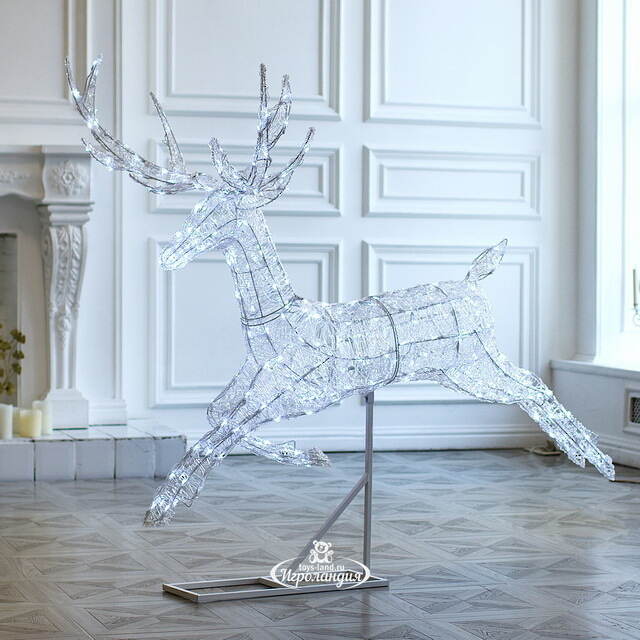 Светодиодный олень Зефир 155 см, 300 холодных белых LED ламп, IP44 Winter Deco