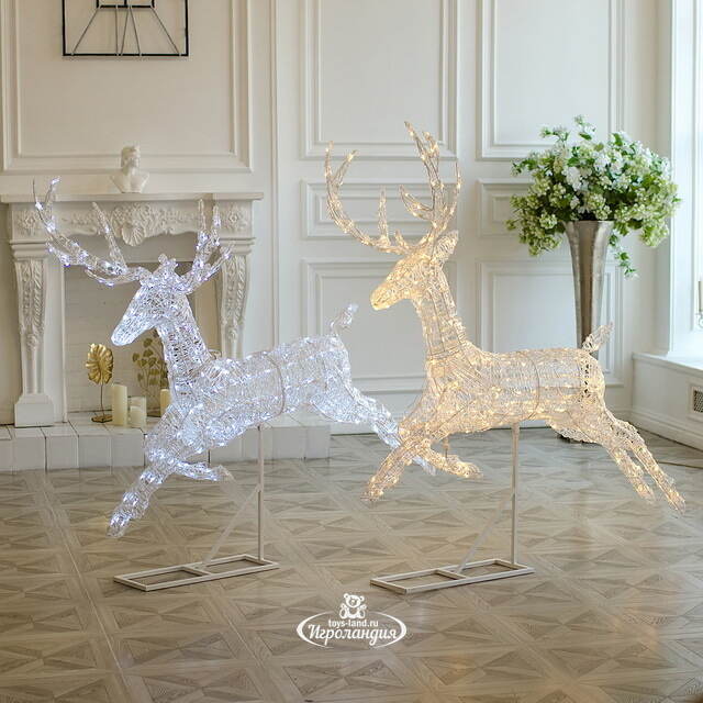 Светодиодный олень Зефир 155 см, 300 холодных белых LED ламп, IP44 Winter Deco