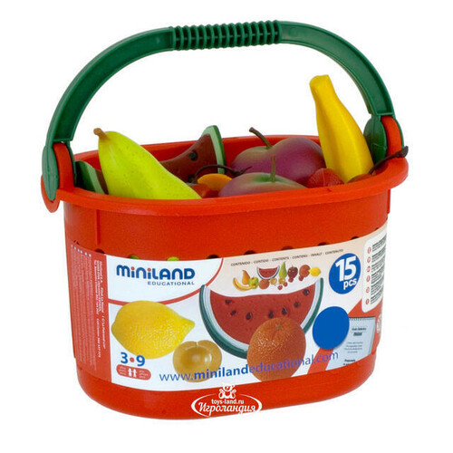 Корзина с фруктами 15 шт Miniland