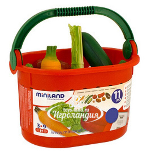 Корзина с овощами 11 шт Miniland