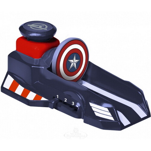 Пусковой механизм Мстители - Капитан Америка с машинкой 7.5 см Majorette