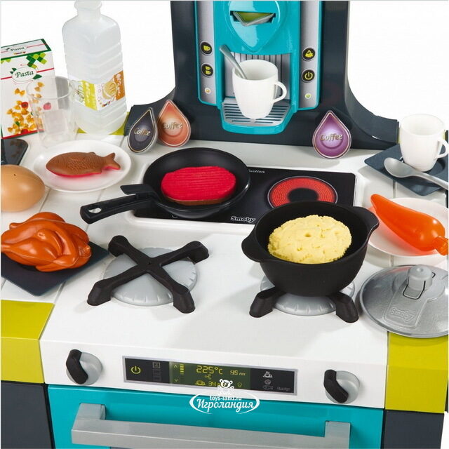 Детская кухня Tefal Французское прикосновение 115*93*41 см 45 предметов, свет, звук Smoby