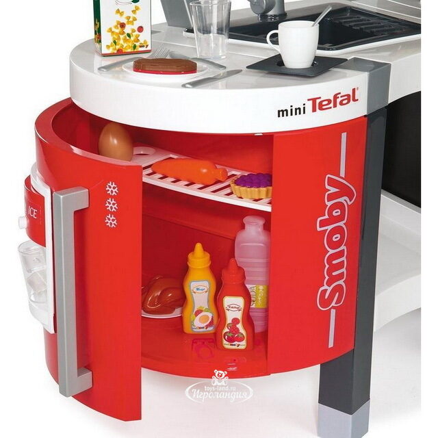 Детская кухня Tefal Французское прикосновение с  водой 115*93*41 см 45 предметов, свет, звук Smoby (Смуби)