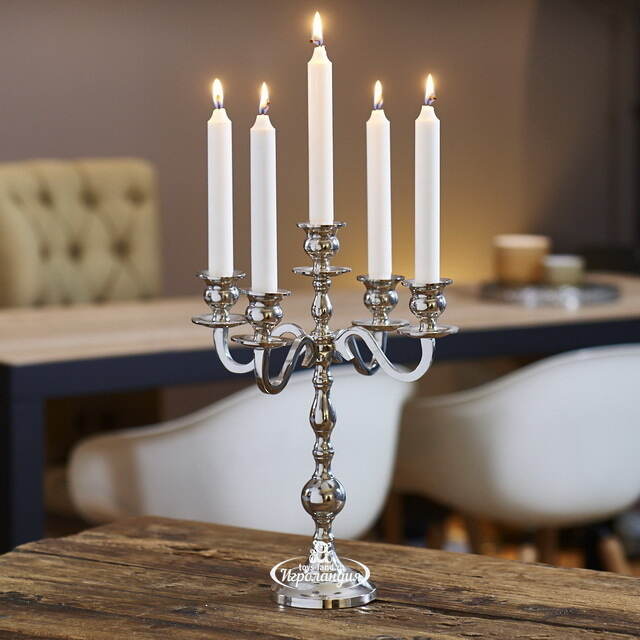 Подсвечник канделябр на 5 свечей Арнульв 35 см Boltze