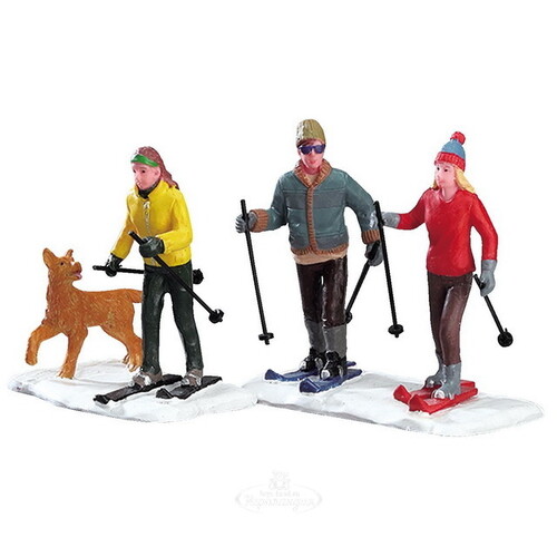 Набор фигурок Лыжная прогулка с друзьями 8 см, 2 шт Lemax