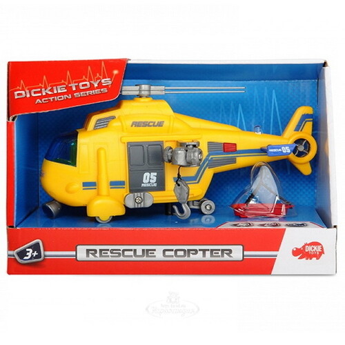 Спасательный вертолет Dickie 18 см со светом и звуком DICKIE TOYS
