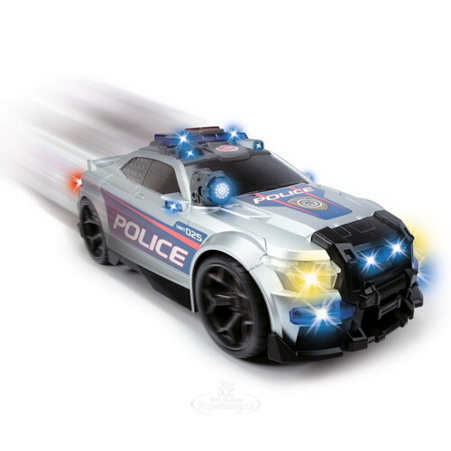 Полицейская машина Dickie Сила улиц 33 см со светом, звуком и самостоятельным движением DICKIE TOYS