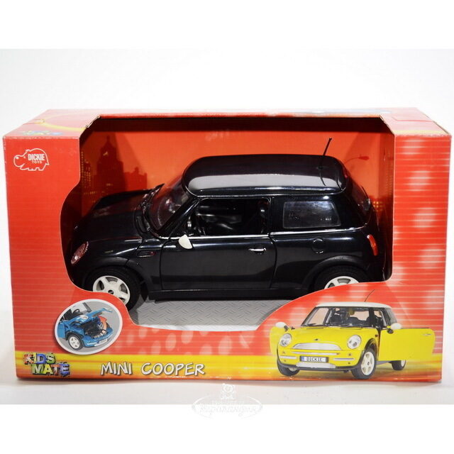 Машинка Mini Cooper черный 19 см 1:18 фрикционный DICKIE TOYS (Дики Тойс)