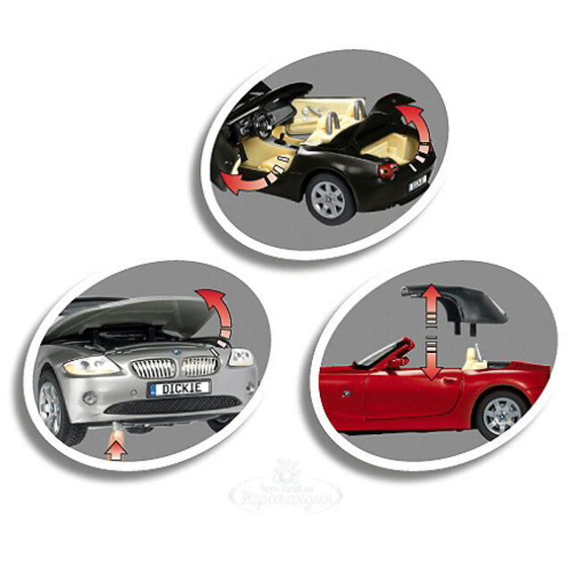 Машина BMW Z4 черный 28 см фрикционный DICKIE TOYS