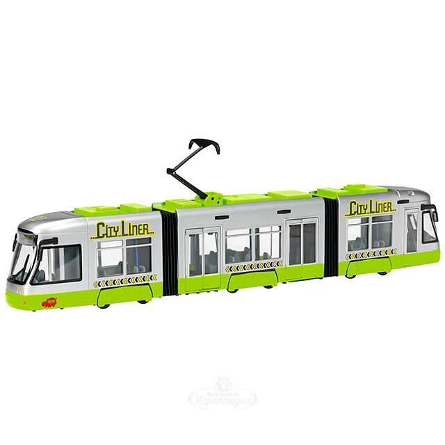Городской трамвай 46 см зеленый DICKIE TOYS
