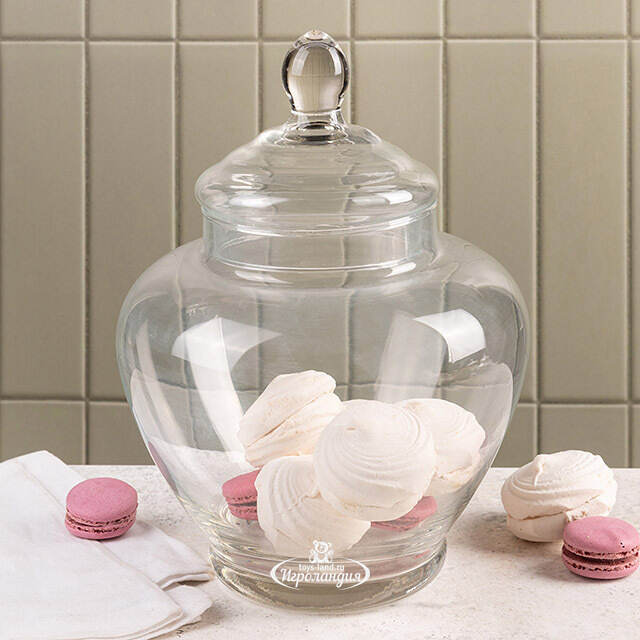 Конфетница с крышкой Preston 31 см, стекло Koopman