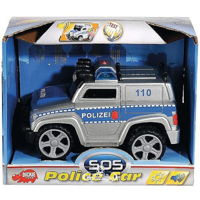 Полицейский внедорожник 13 см свет звук свободный ход DICKIE TOYS (Дики Тойс)