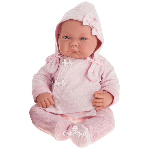 Кукла - младенец Алисия в розовом 40 см Antonio Juan Munecas