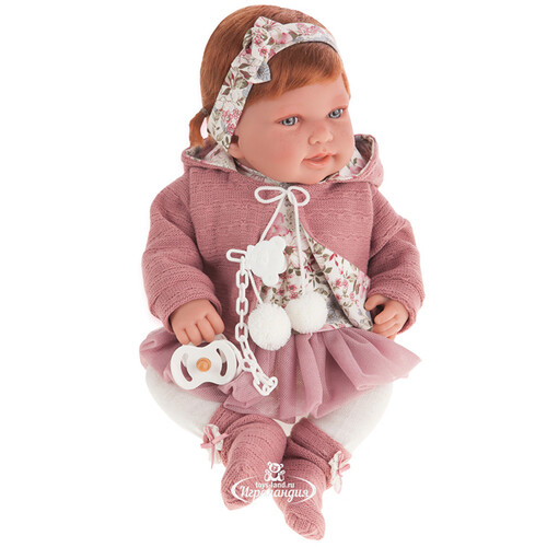 Кукла - младенец Саманта в розовом 40 см Antonio Juan Munecas