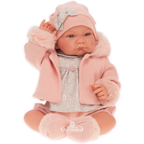 Кукла - младенец Наталия в розовом 40 см Antonio Juan Munecas