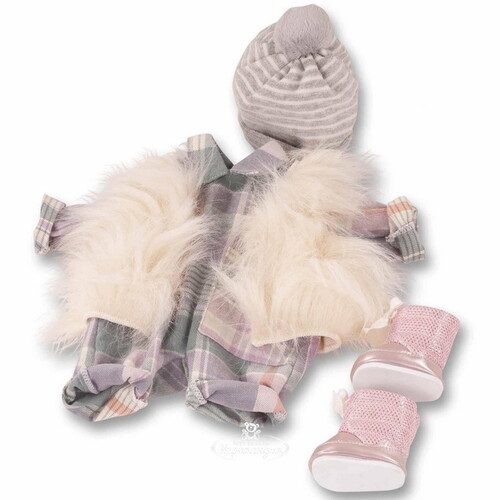 Набор одежды для кукол Плюшевая жилетка и комбинезон 30-36 см, 4 предмета Gotz
