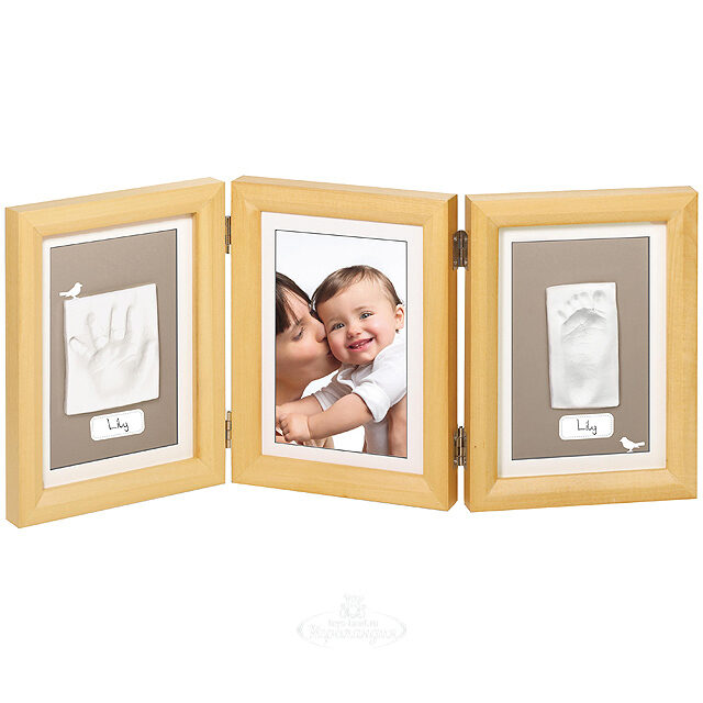 Рамочка тройная Baby Art Классик, светлое дерево, 50*21 см Baby Art