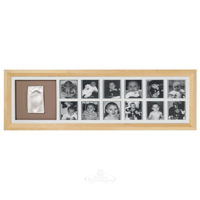 Рамочка Baby Art Первый год, светлое дерево, 57*18 см Baby Art (Бэби Арт)