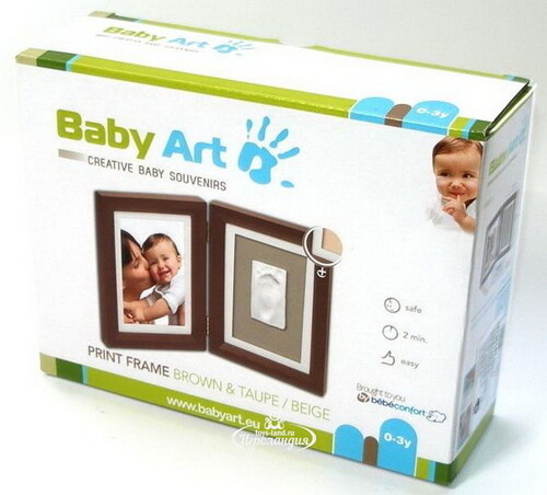 Рамочка двойная Baby Art Print Frame Классика, шоколад, 33*21 см Baby Art