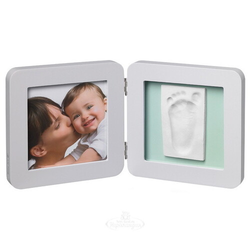 Рамочка двойная Baby Art Print Frame Модерн, серая, 4 цветных подложки, 35*17 см Baby Art